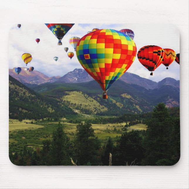Heißluft-Ballon-Fahrt in den Rockies Mousepad (Vorne)