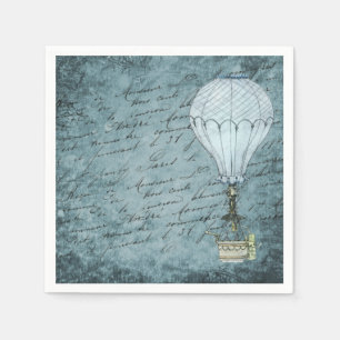Heißluft-Ballon-Illustration Serviette
