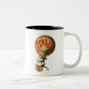 Heißluft-Ballon Italiens Zweifarbige Tasse