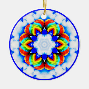 Heißluft-Ballon-Kaleidoskop-Verzierung Keramik Ornament