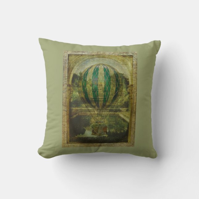 Heißluft-Ballon-Reise Kissen (Vorderseite)