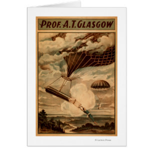 Heißluft-Ballon-Zirkus-Theater-Plakat Glasgows