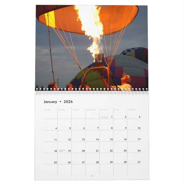 Heißluft-Ballone, 2009 Kalender (Jan 2026)