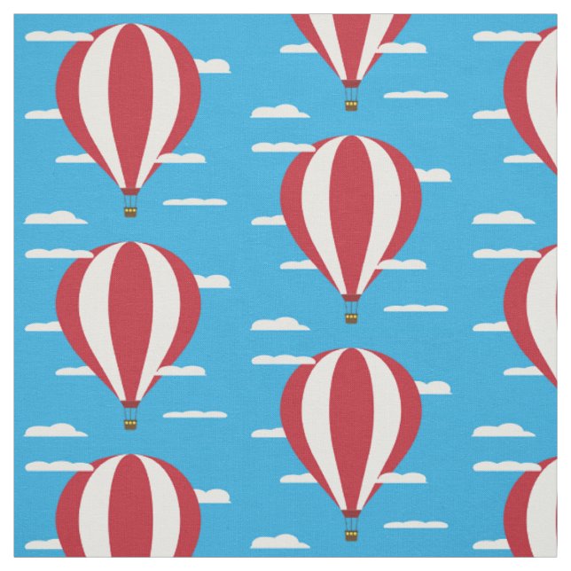 Heißluft steigt Gewebe im Ballon auf Stoff (Muster)