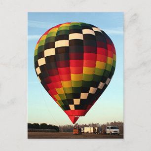 Heißluftballon 5 postkarte