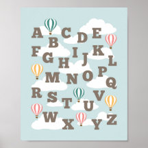 Heißluftballon Alphabet Kinderzimmer Lugano Festiv