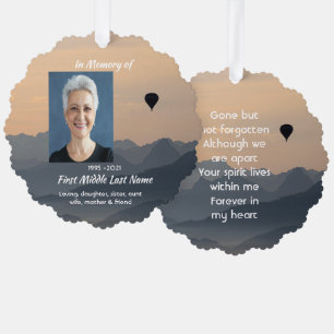 Heißluftballon-Andenken Ornament Karte