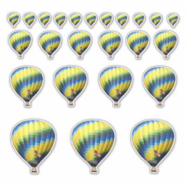 Heißluftballon-Aufkleber Aufkleber