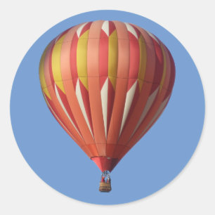 Heißluftballon-Aufkleber Runder Aufkleber