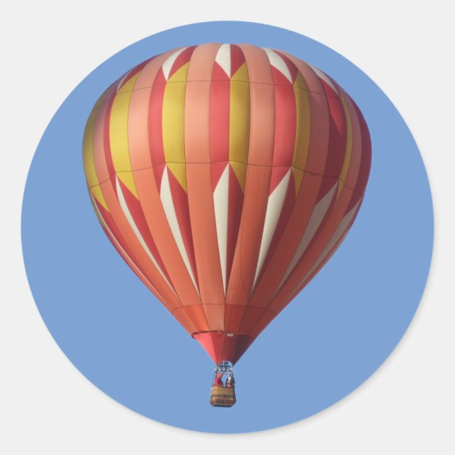 Heißluftballon-Aufkleber Runder Aufkleber (Vorderseite)