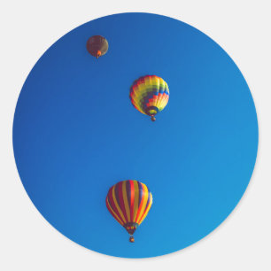 Heißluftballon-Aufkleber Runder Aufkleber