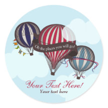 Heißluftballon-Aufkleber