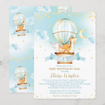 Heißluftballon Baby Dusche von Mail Jungle Animal