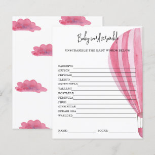 Heißluftballon - Baby Word Scramble