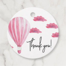 Heißluftballon Babydusche Danke Geschenkanhänger
