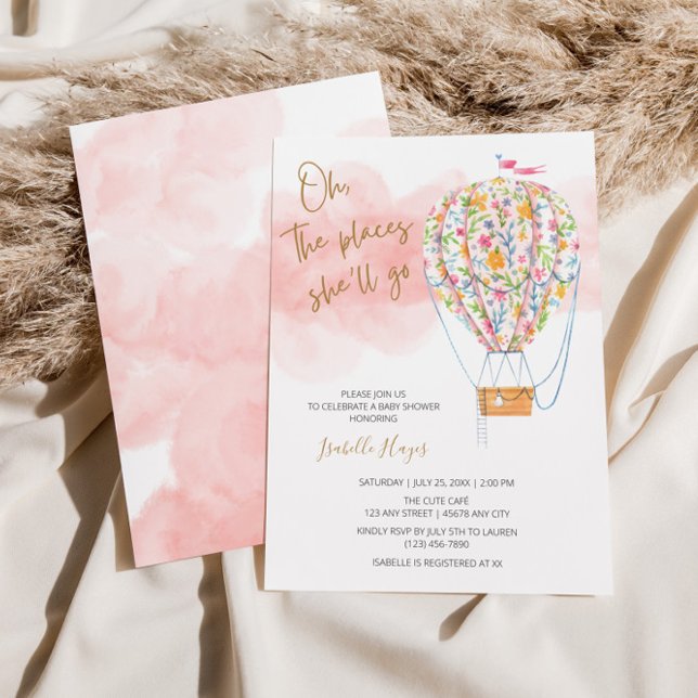 Heißluftballon Babydusche Einladung (Von Creator hochgeladen)