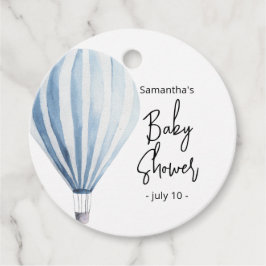 Heißluftballon - Babydusche Geschenkanhänger