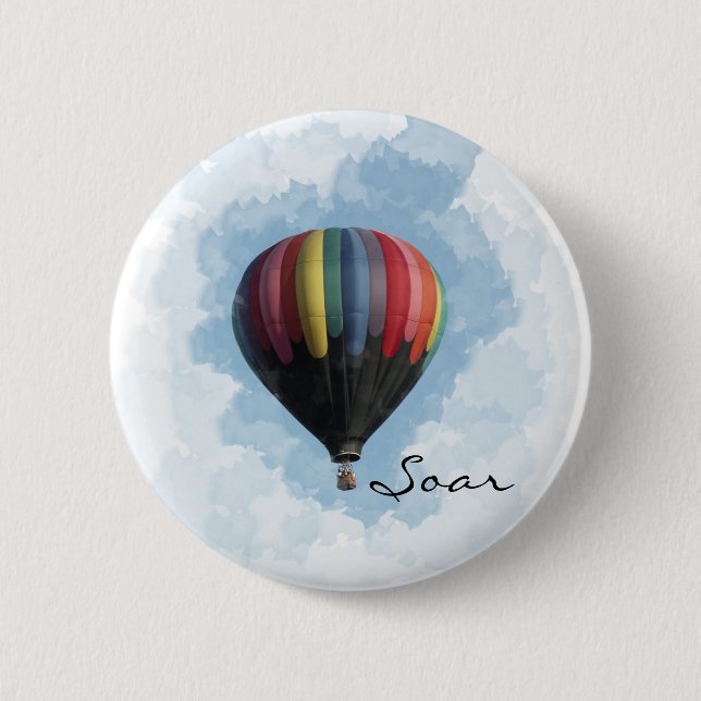 Heißluftballon Button (Vorderseite)