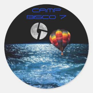 Heißluftballon, CAMP BISCO 7 Runder Aufkleber