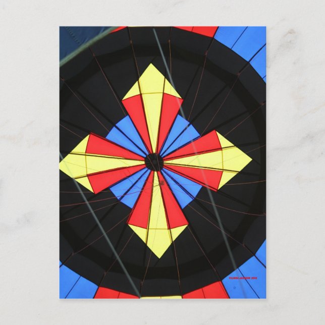 Heißluftballon, Compass! Postkarte (Vorderseite)