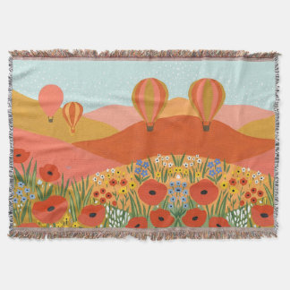 Heißluftballon-Decken – Coral & Gold Garden Decke