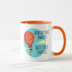 Heißluftballon-Erlebnis erwartet aber der erste Ka Tasse