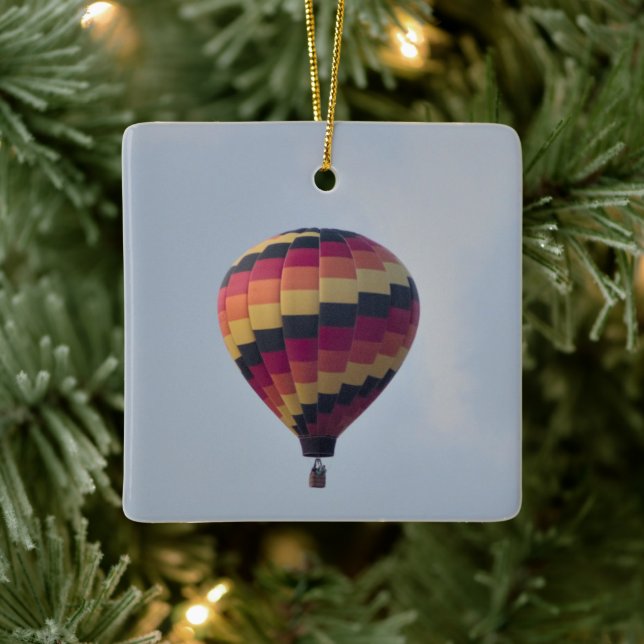 Heißluftballon Foto Ornament (Baum)