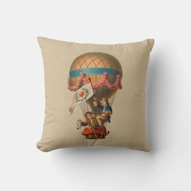 Heißluftballon für das Herz Kissen (Vorderseite)