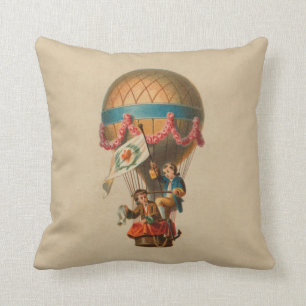 Heißluftballon für das Herz Kissen