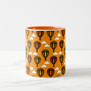 Heißluftballon Gemustert Zweifarbige Tasse
