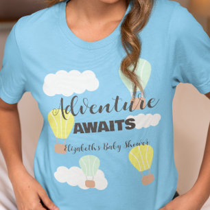 Heißluftballon Geschlecht Neutrale Babydusche T-Shirt
