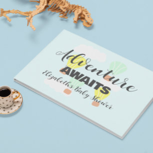 Heißluftballon-Geschlechterneutrale Babyparty Gästebuch