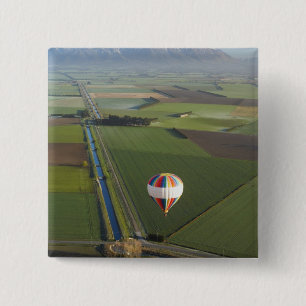 Heißluftballon, in der Nähe von Methven, Canterb Button