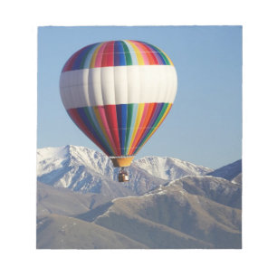 Heißluftballon, in der Nähe von Methven, Canterbur Notizblock