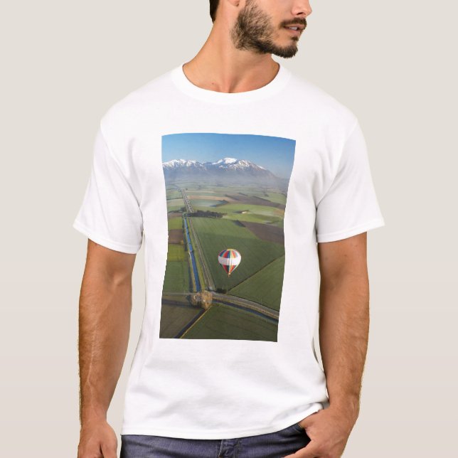 Heißluftballon, in der Nähe von Methven, Canterbur T-Shirt (Vorderseite)