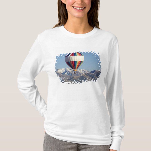 Heißluftballon, in der Nähe von Methven, Canterbur T-Shirt (Vorderseite)