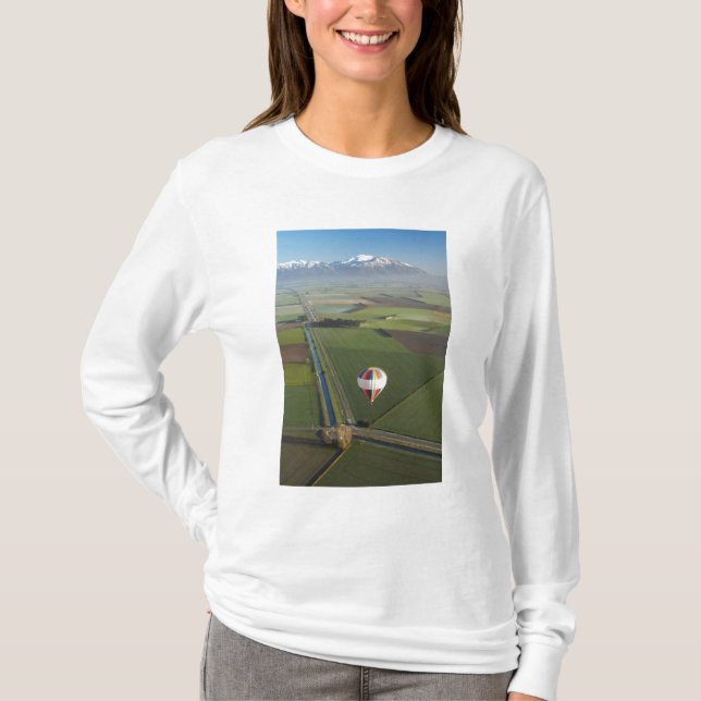 Heißluftballon, in der Nähe von Methven, Canterbur T-Shirt (Vorderseite)