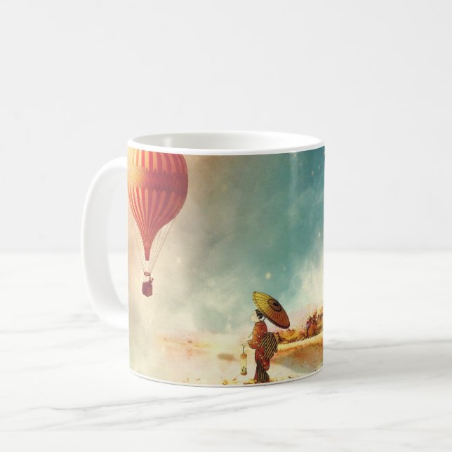 Heißluftballon in Japan Kaffeetasse (Vorderseite Links)