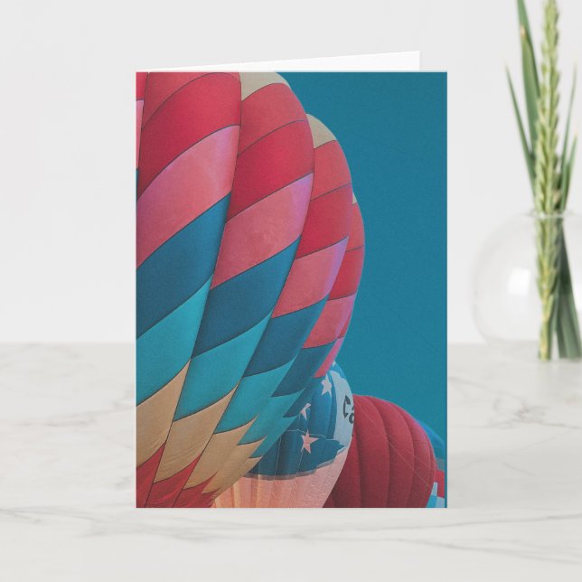 Heißluftballon Karte (Vorderseite)
