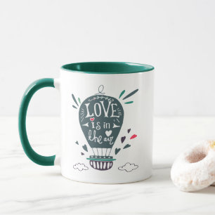 Heißluftballon: Liebe ist in der Tasse