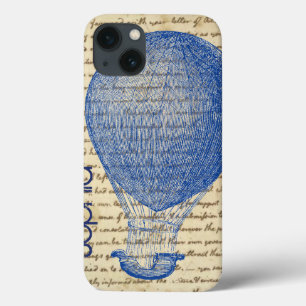 Heißluftballon mit altem Schriftzug Name hinzufüge Case-Mate iPhone Hülle