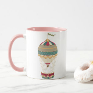 Heißluftballon mit Fahne Tasse