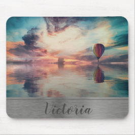 Heißluftballon Monogram Mouse Pad Mousepad