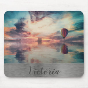 Heißluftballon Monogram Mouse Pad Mousepad