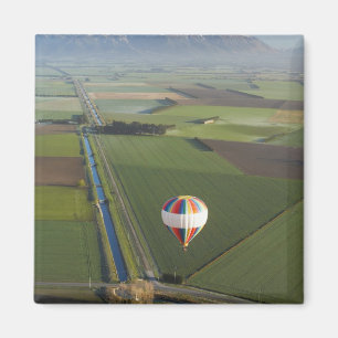Heißluftballon nahe Methven, Canterbury Magnet