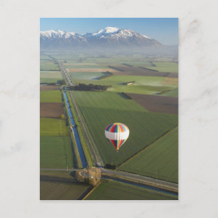 Heißluftballon nahe Methven, Canterbury Postkarte