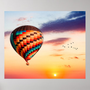 Heißluftballon Poster