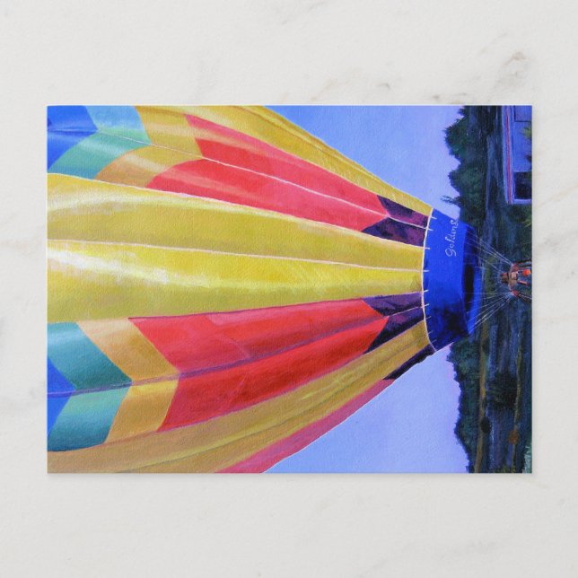 Heißluftballon Postkarte (Vorderseite)