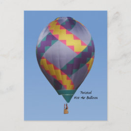 Heißluftballon Postkarte
