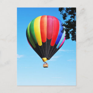 Heißluftballon Postkarte